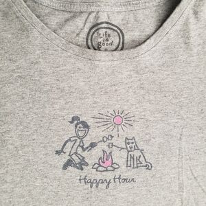 Life is good “Happy Hour” XXL classic fit Short Sleeve T Shirt NWOT